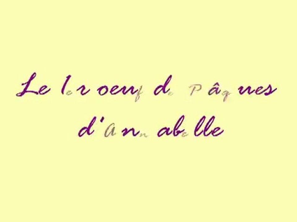 Le 1er PAques d'Annabelle