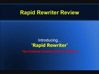 Rapid Rewriter Review - Matt Carter