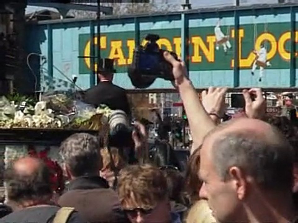 Flamboyant send off for punk legend Mclaren