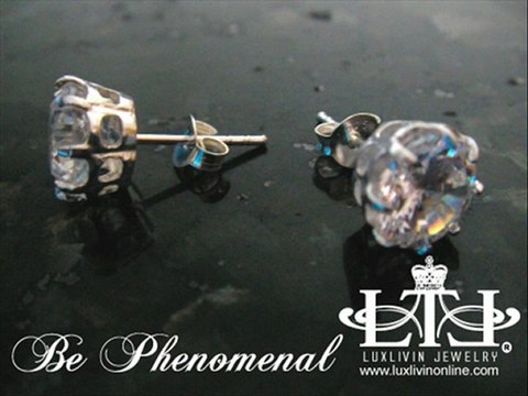 Men's Luxury Silver Earrings Studs