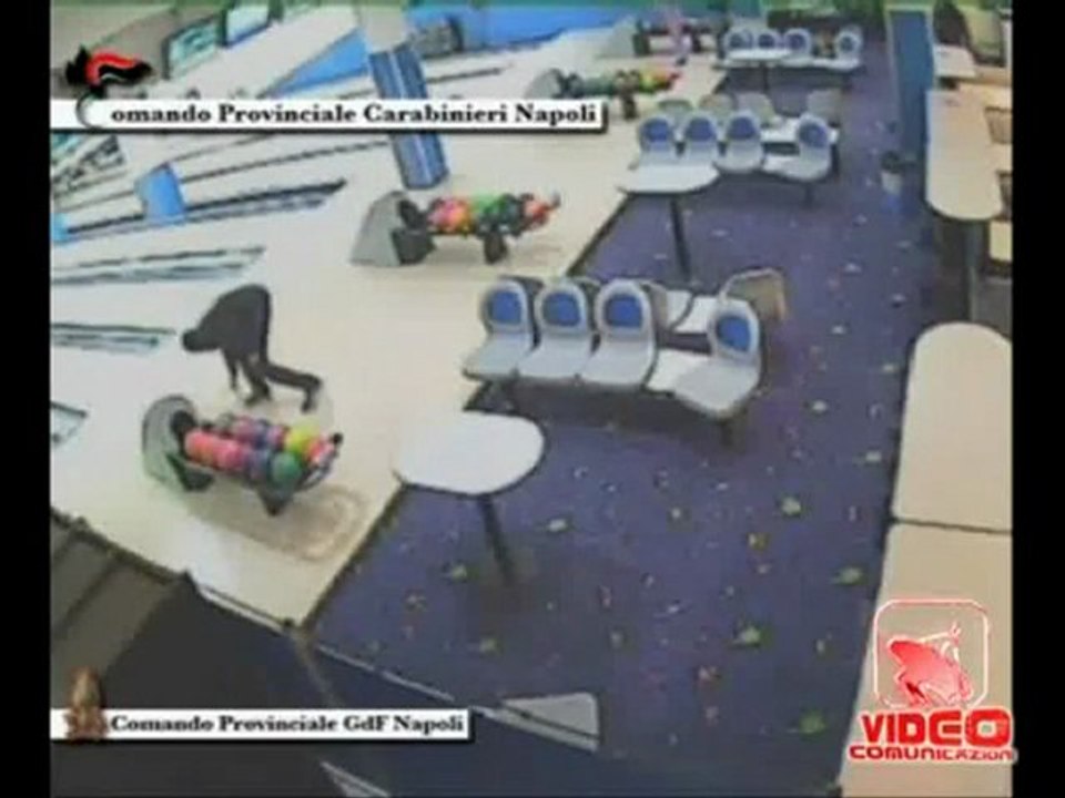 Mafia intimidation Raid in Bowling Pozzuoli (napoli)