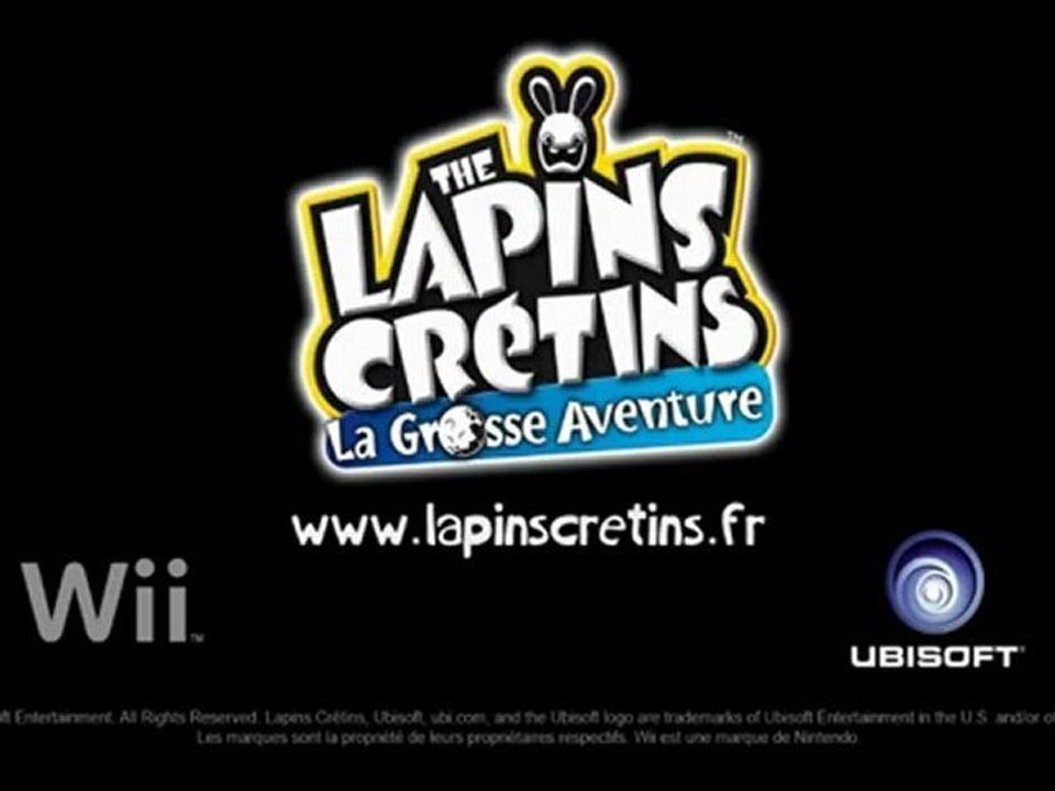 Lapin Crétin on the moon