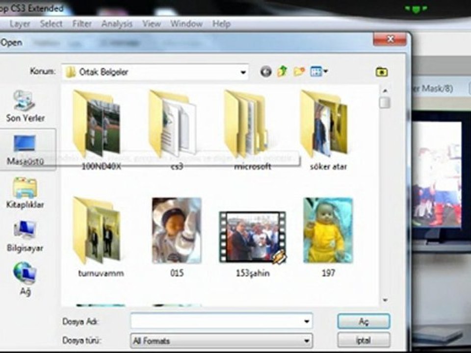 Photoshopta Resim İçinde Video Oynatma [sesli anlatım]