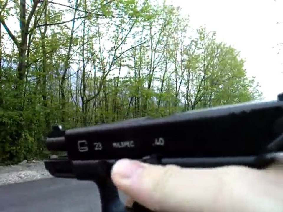 Séance de Tir au G23F de KSC (réplique airsoft)