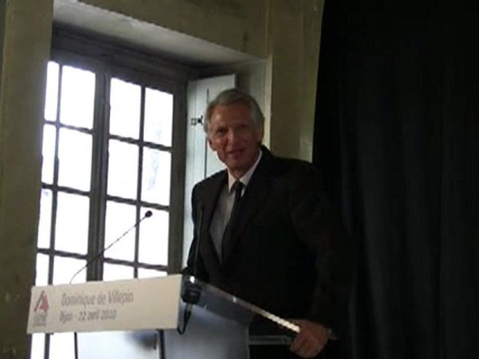 Dominique de Villepin, discours devant la CGPME Bourgogne