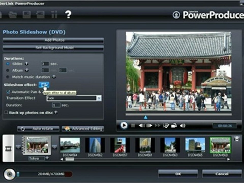 CyberLink PowerProducer 5 - 01 - Disque diaporama photos
