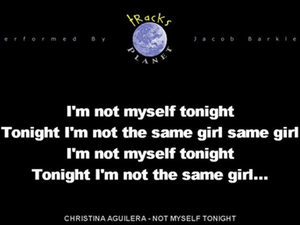 Christina Aguilera Not Myself Tonight (Instrumental Karaoke)