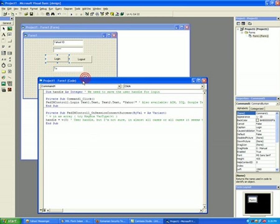 Simple IM (Yahoo!...) Programming