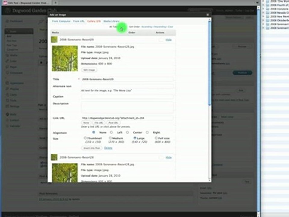 How to Make Basic WordPress Gallery-Video Tutorial