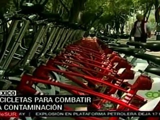Bicicletas públicas para combatir la contaminación en Méx