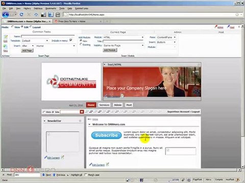 DotNetNuke Tutorial, how to copy content between portals 2/2