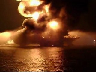 Newly Released Video of Transocean Rig Burning