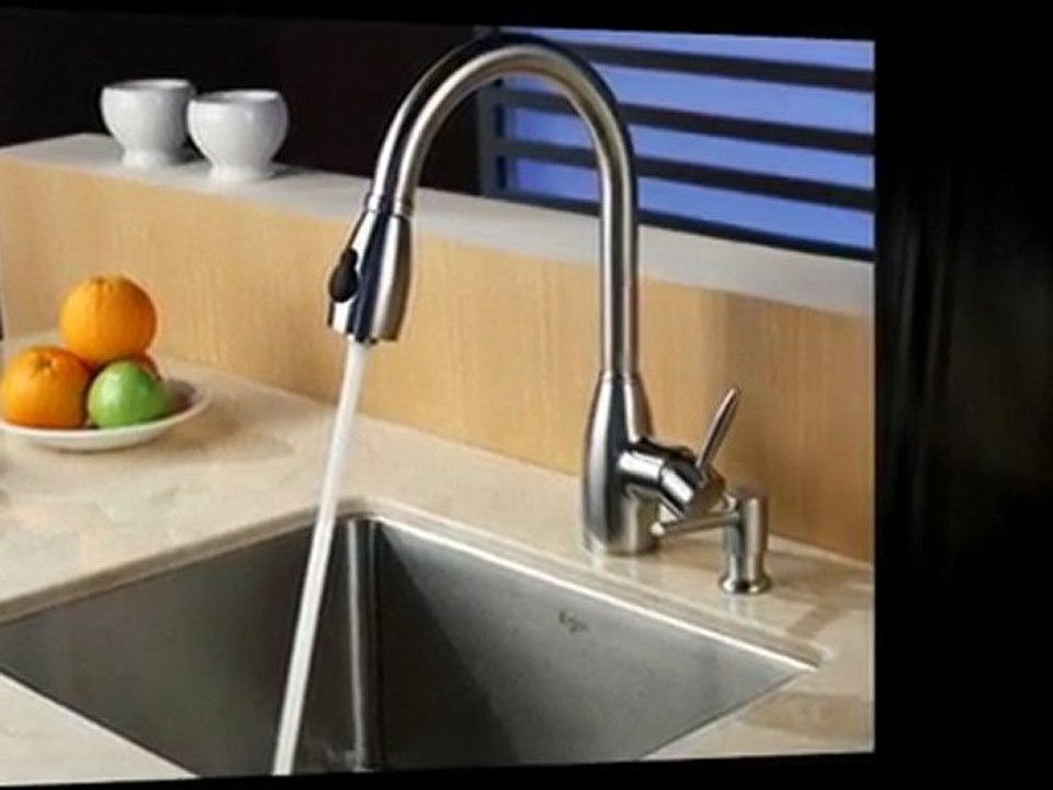 Kraus Stainless Dual Spray Kitchen Faucet KPF-2130