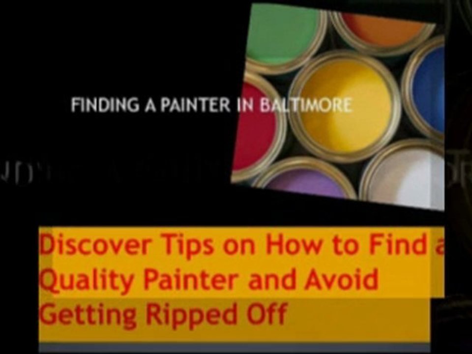 Finding a Baltimore  House Painter Review Guide