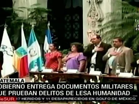 Gobierno guatemalteco entrega documentos militares que prueb