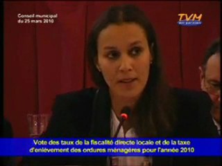 Conseil municipal du 25 mars 2010 (Mouna Viprey)