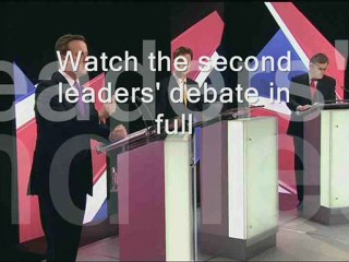 Watch the Second Leaders' Debate in Full - click link below