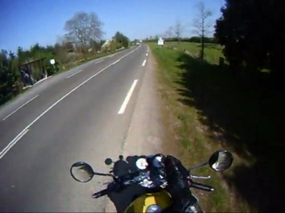 balade 600 hornet moto go pro