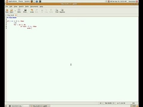 A video tutorial introduction on bash scripting