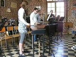 Audition percu trio de xylo avec tambourin