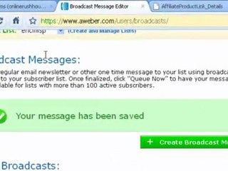 How to Syndicate Your aWeber Messages