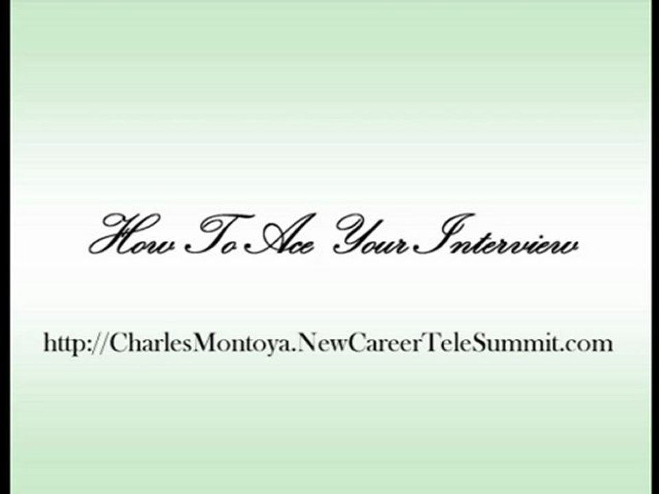 How To Ace Your Interview