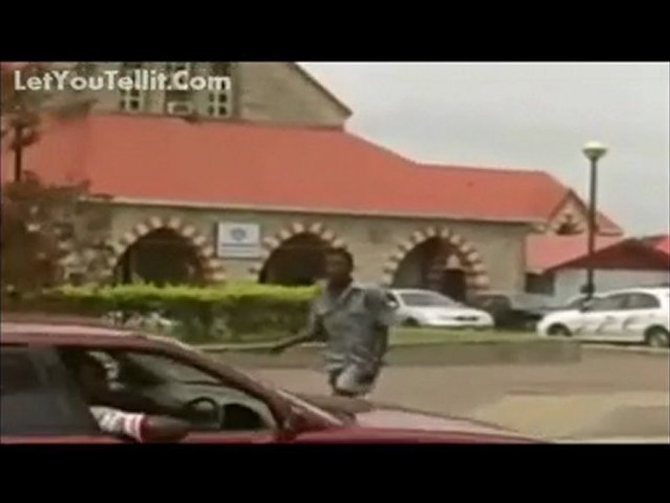 Crackhead Escapes Being Ran Over By Bus