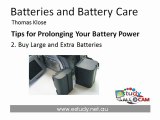 Batteries and battery care - Video camera courses