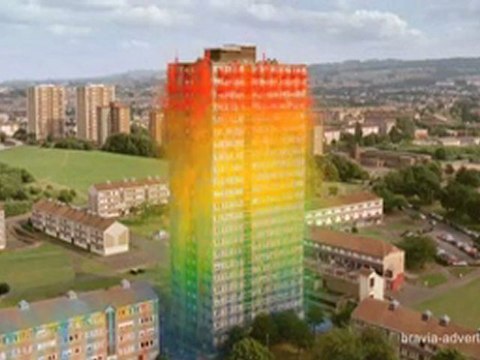 Publicité Sony bravia peinture