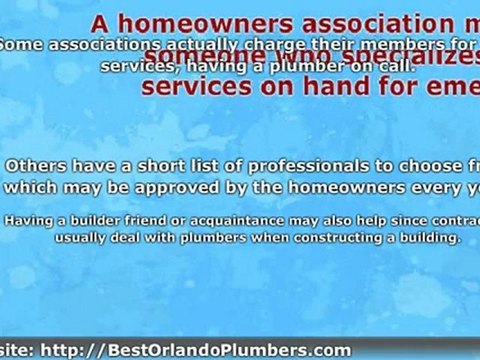 Orlando Plumbers - How to Choose the Best One