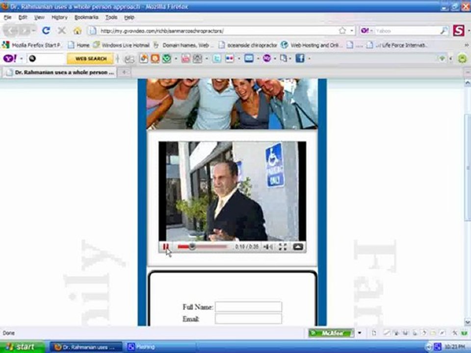 free chiropractor websites