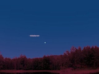 Vénus et les Pléiades