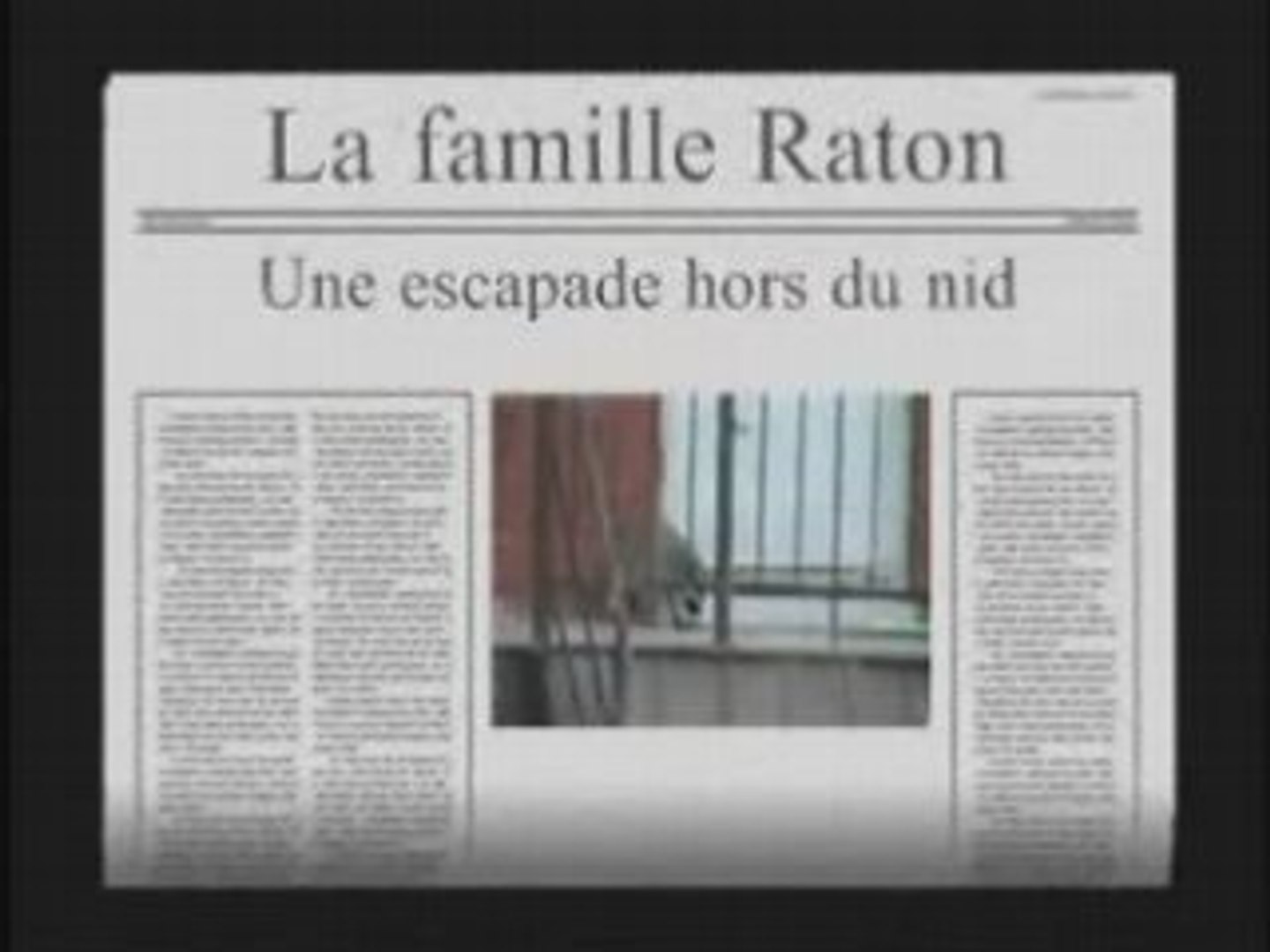 Les zaventures de la famille raton