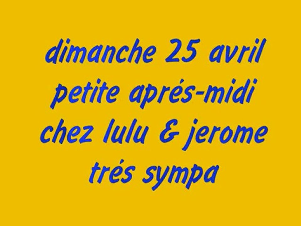 dimanche 25 avril