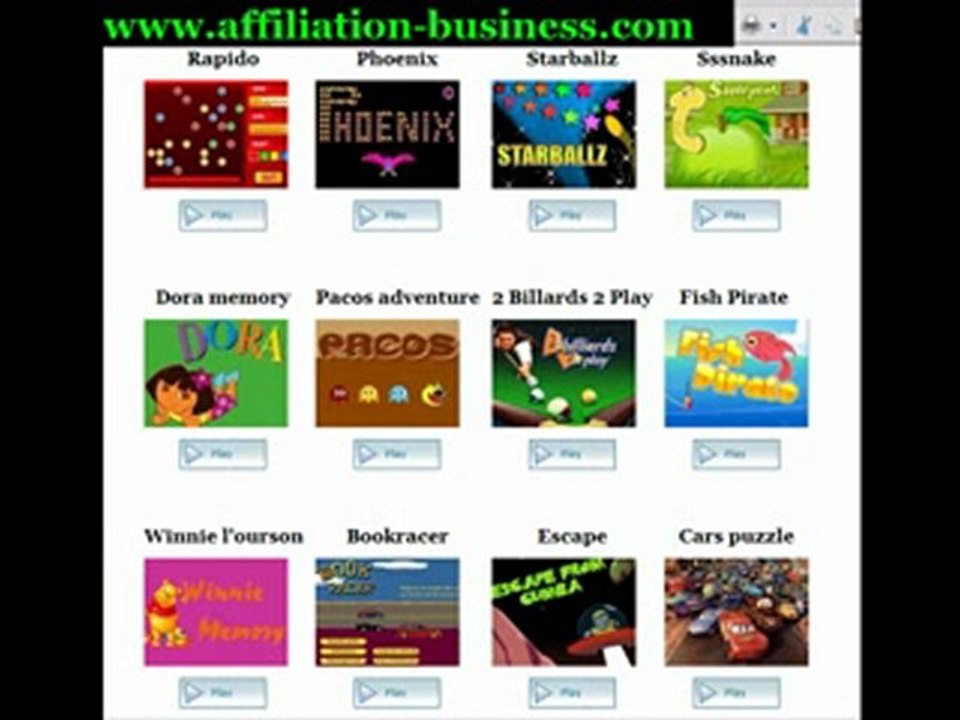 affiliation-business jeux gratuits pour se détendre
