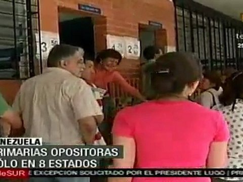 Oposición venezolana realiza elecciones primarias, escasa p