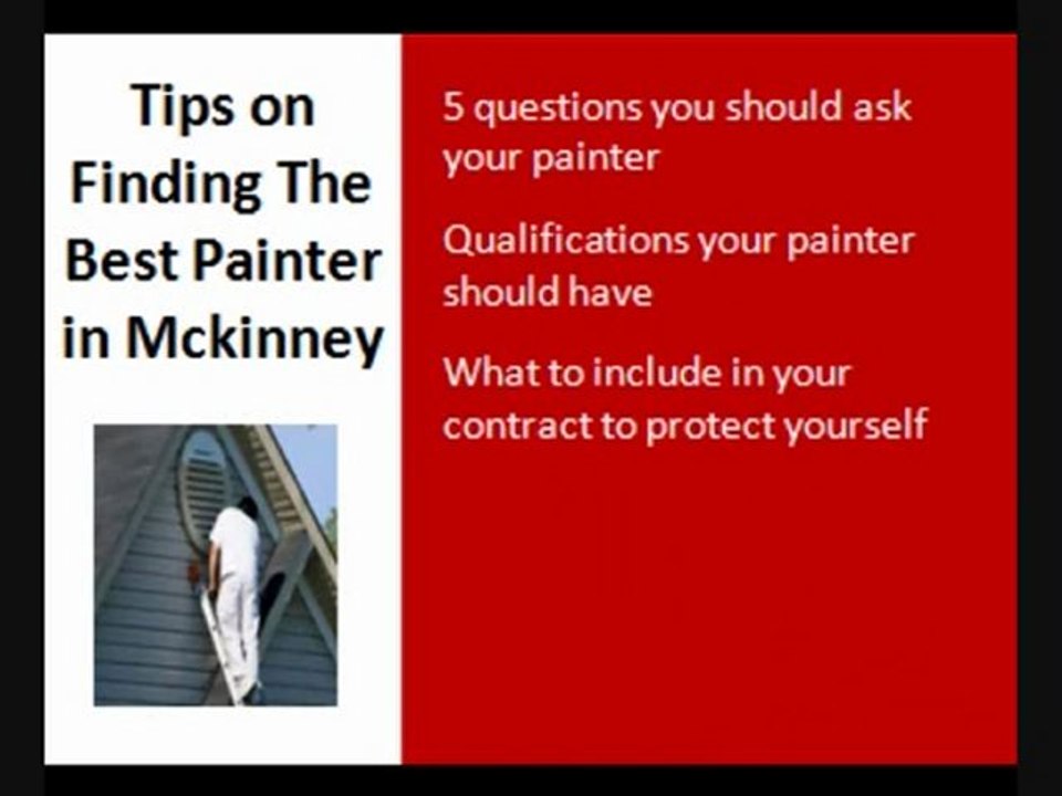 McKinney House Painter Guide