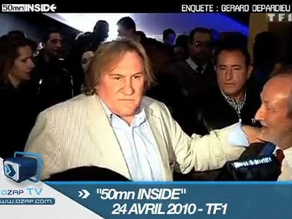 G. Depardieu traite une journaliste de salope "OZAP"