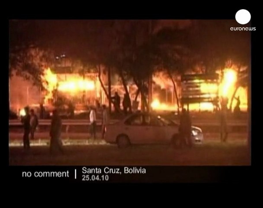 Bolivian protest turns violent