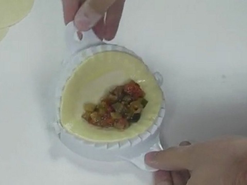 Recette chausson farci à la ratatouille