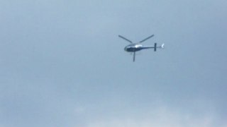 Passage d'un hélicoptere de la Gendarmerie