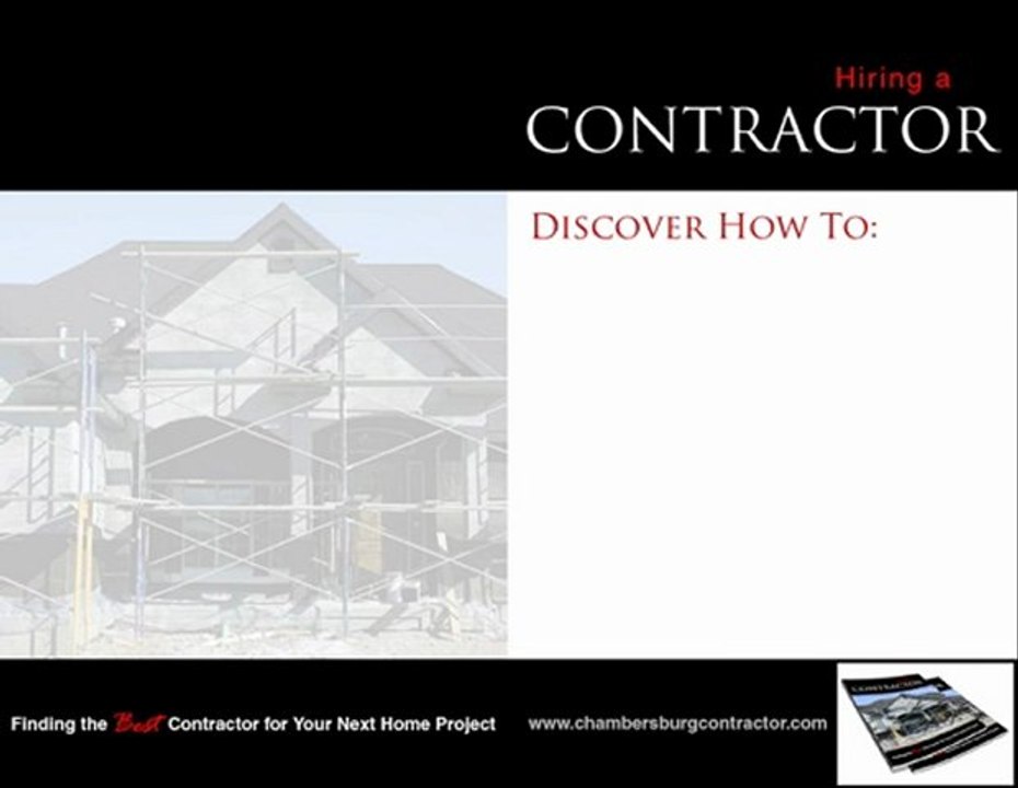 Chambersburg Contractor