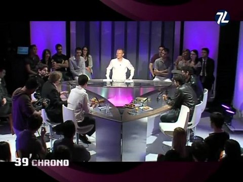Bruel, Arcady et Elbé sur le plateau de 7LTV (Montpellier)
