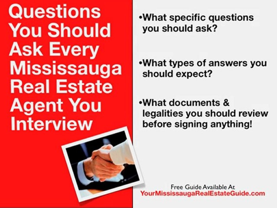 How To Interview A Mississauga Real Estate Agent