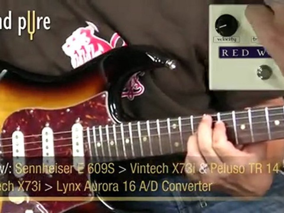 Red Witch's Moon Phaser Guitar Pedal