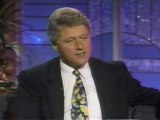 American President Clinton and Hillary Clinton on show 1993