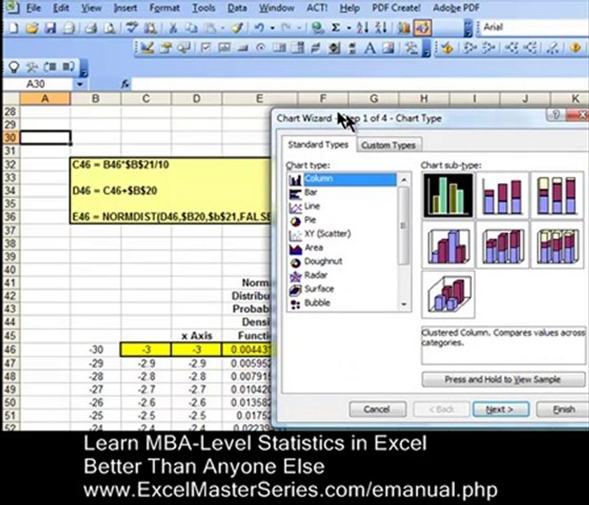 How To Graph the Normal Distribution PDF in Excel