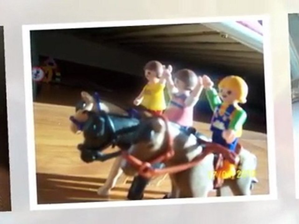 Ballade à cheval avec les Playmobiles de Laura