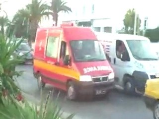 Tunisian Ambulance Caught in Traffic 🚑