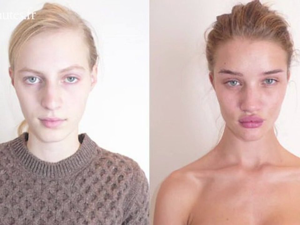 Les mannequins de Louis Vuitton sans maquillage...